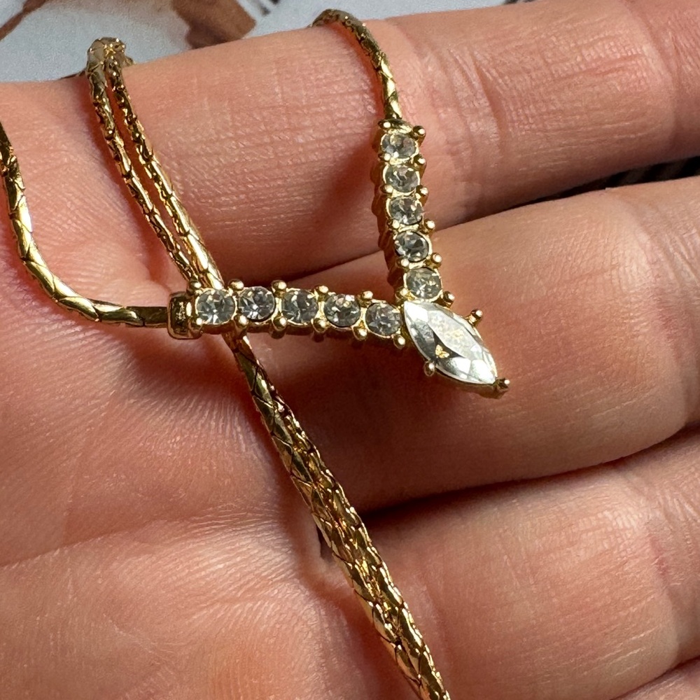 Christian Dior vintage gold plated necklace - Picture 7 of 15